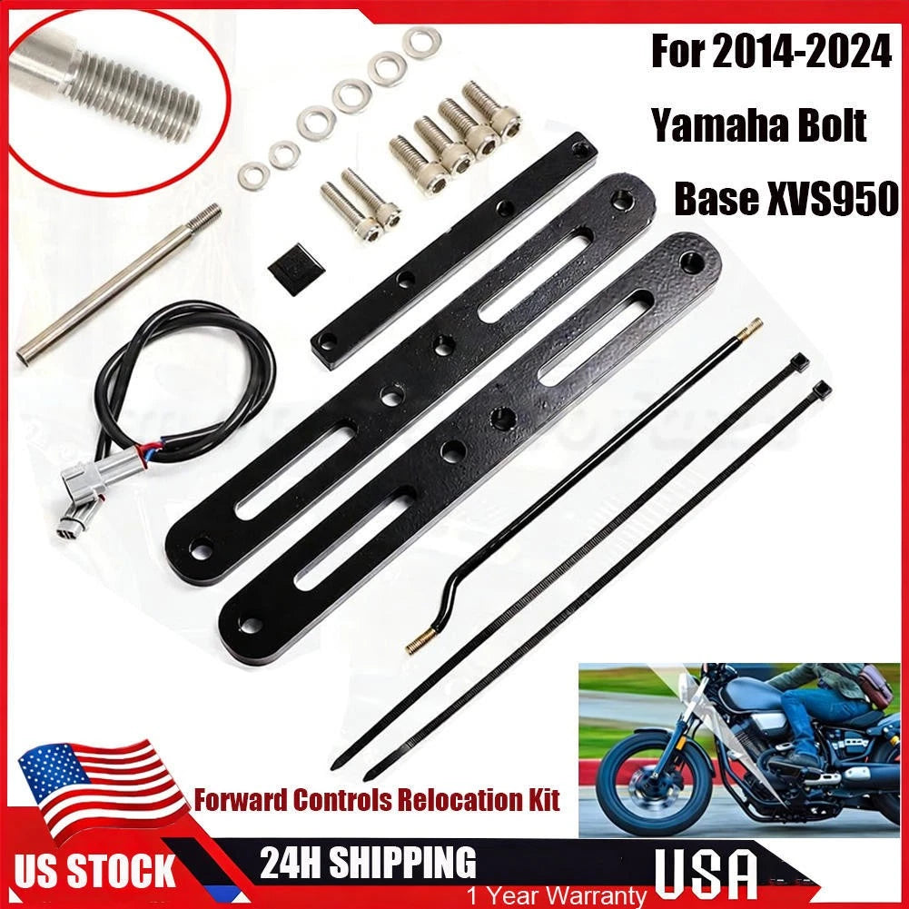 Forward Controls Relocation Kit for Yamaha Bolt XVS950 R-Spec (2014–2024)