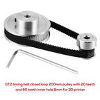Synchronous Wheel Set Kit for 2GT60T20T Reduction Gear Printer (2000–2023)