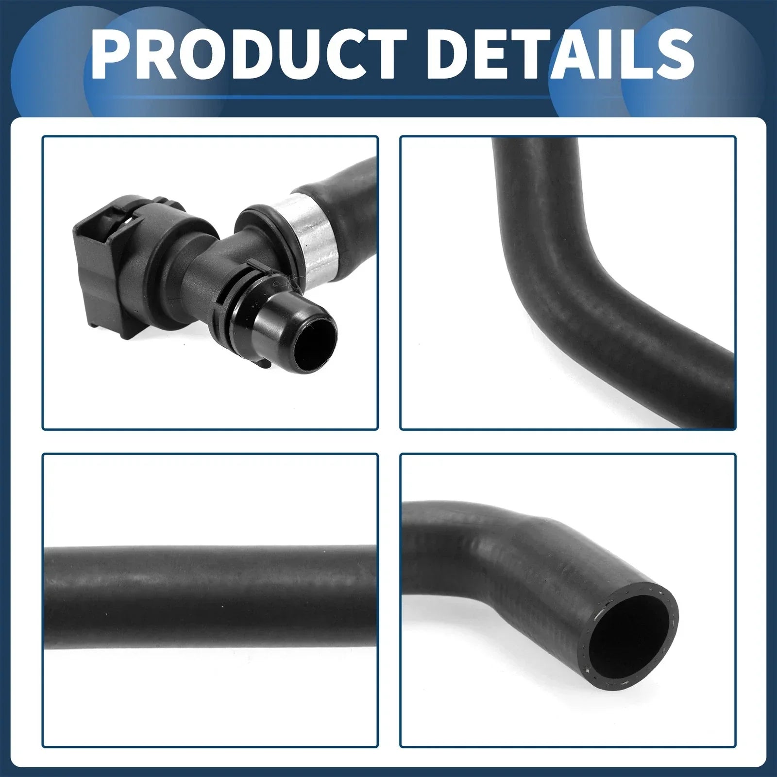 Radiator Hose for BMW 740i 740iL (1998 - 2001) Rubber