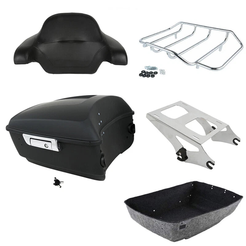 Matte Black Trunk Pad Mount for Harley Touring Street Glide (2014–2026)