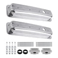 2X Fabricated Aluminum Valve Covers Center Bolt for SBC Small Block Chevy