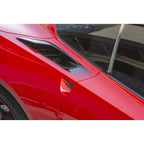 2pc Rear Quarter Vent Graphic Set Black Vinyl for 2014–2019 Chevy Corvette C7