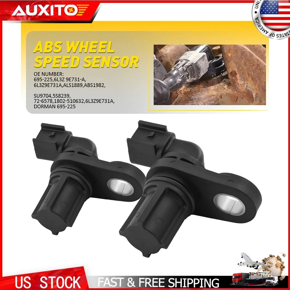 2X Rear Center ABS Wheel Speed Sensor for Ford F-150 F-250 F-350 (2004–2008)