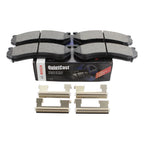 Set of 4 Bosch QuietCast Ceramic Slotted Brake Pads for Cadillac Chevrolet GMC Hummer
