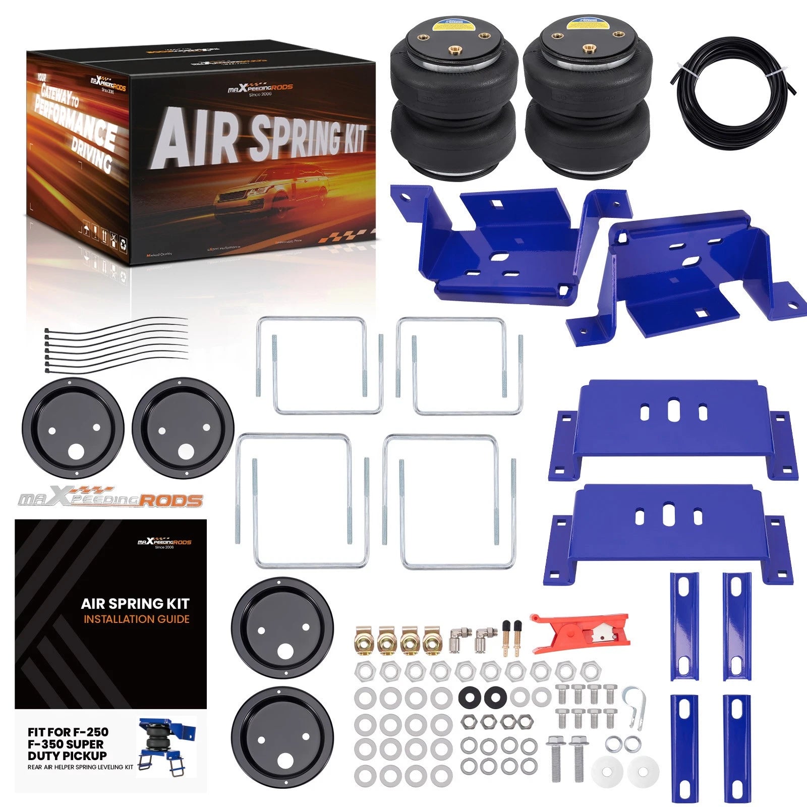 Rear Air Spring Leveling Kit for Ford F-250 Super Cab 4WD RWD (1999)