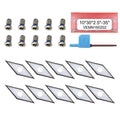 10pcs Carbide Wood Turning Tool Inserts 10x30mm with Screws for DIY