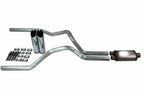 Dual Exhaust Kit for Chevy GMC 1500 Truck (2019–2025) 2.5" Stainless Muffler Tips