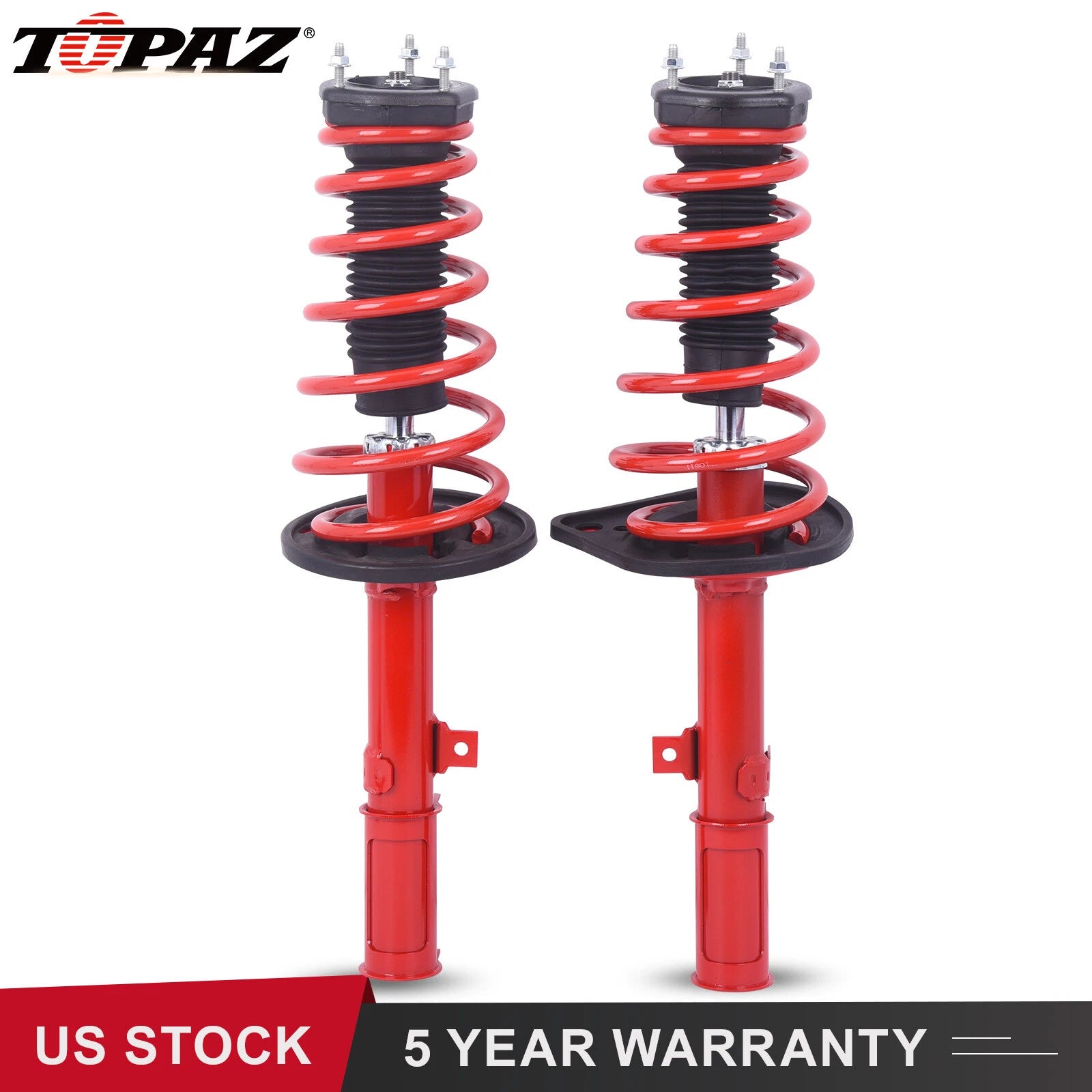 Set of 2 Rear Struts w/ Coil Spring for Toyota Camry Avalon (2007–2011)