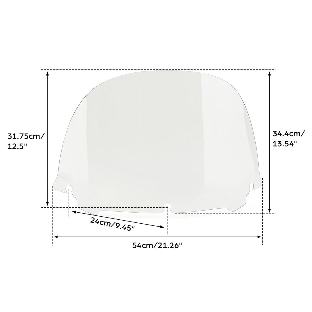 12.5'' Clear Windshield for Harley Street Electra Glide Ultra Classic (2014–2024)