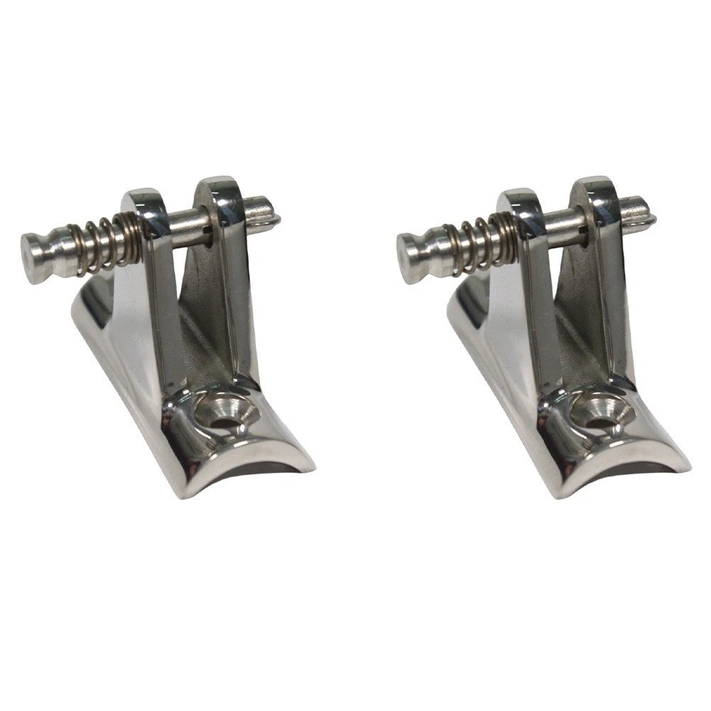 2X Marine Top Deck Hinges 316 Stainless Steel 7/8" 1" for Boats