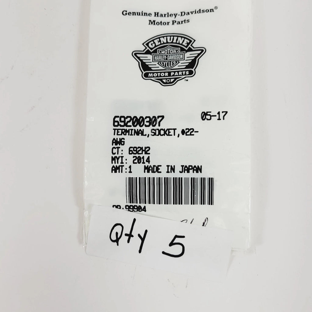 Terminal Socket for Harley Softail Dyna Road King (#22 AWG, 69200307)
