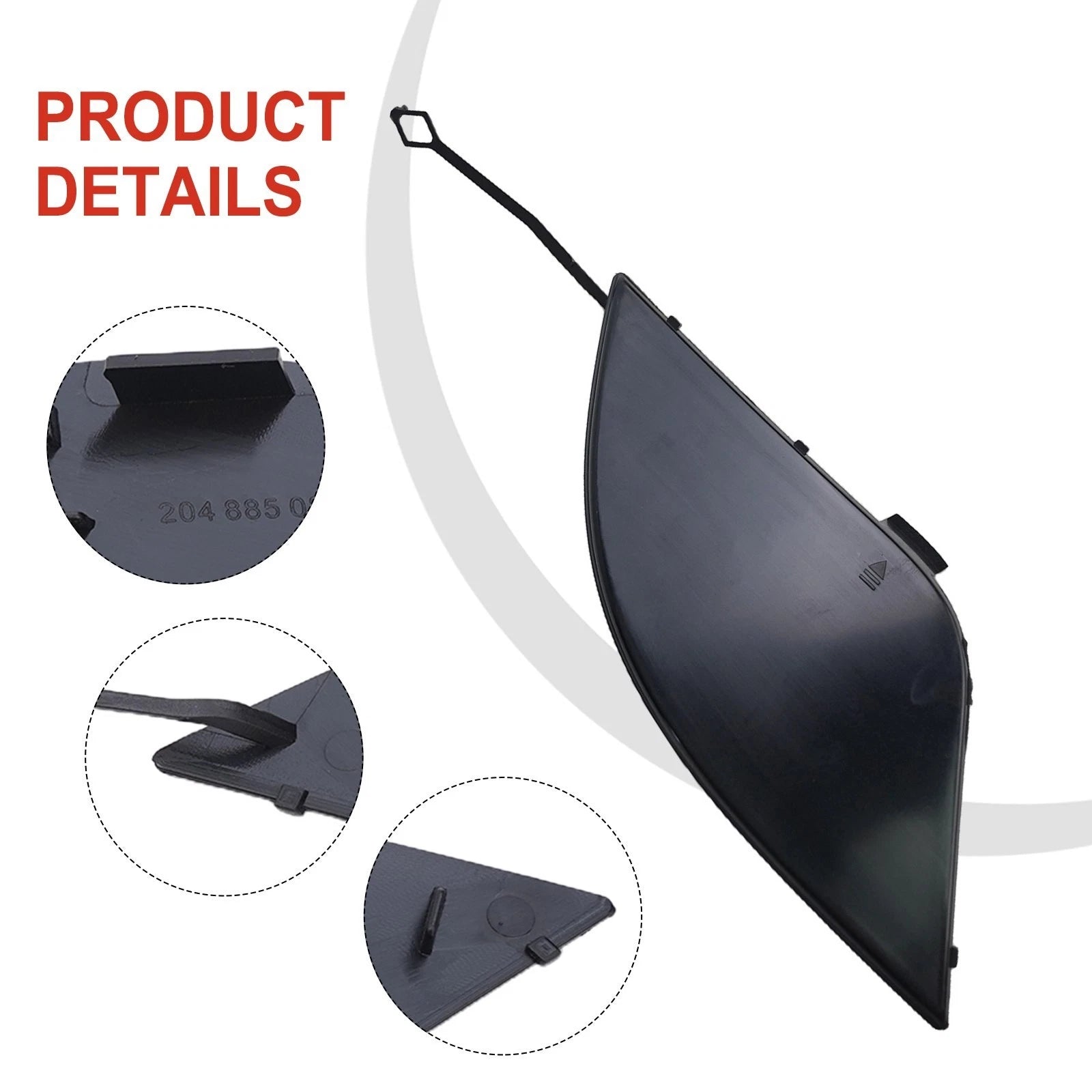 Rear Bumper Tow Hook Cover Eye Cap for Benz C-Class W204 (2007–2011)