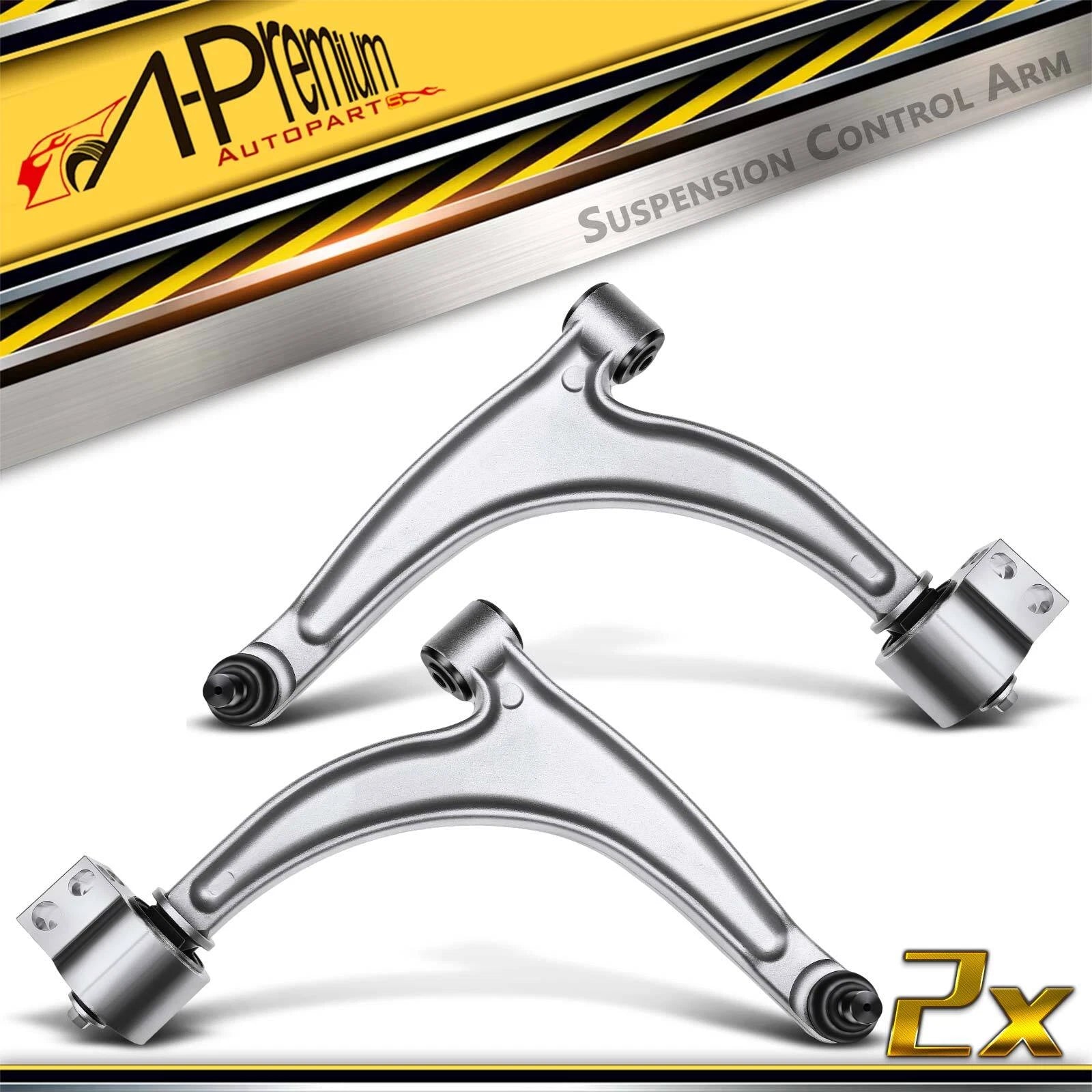 2X Front Lower Control Arm with Ball Joint for Chevrolet Malibu (2008–2012)