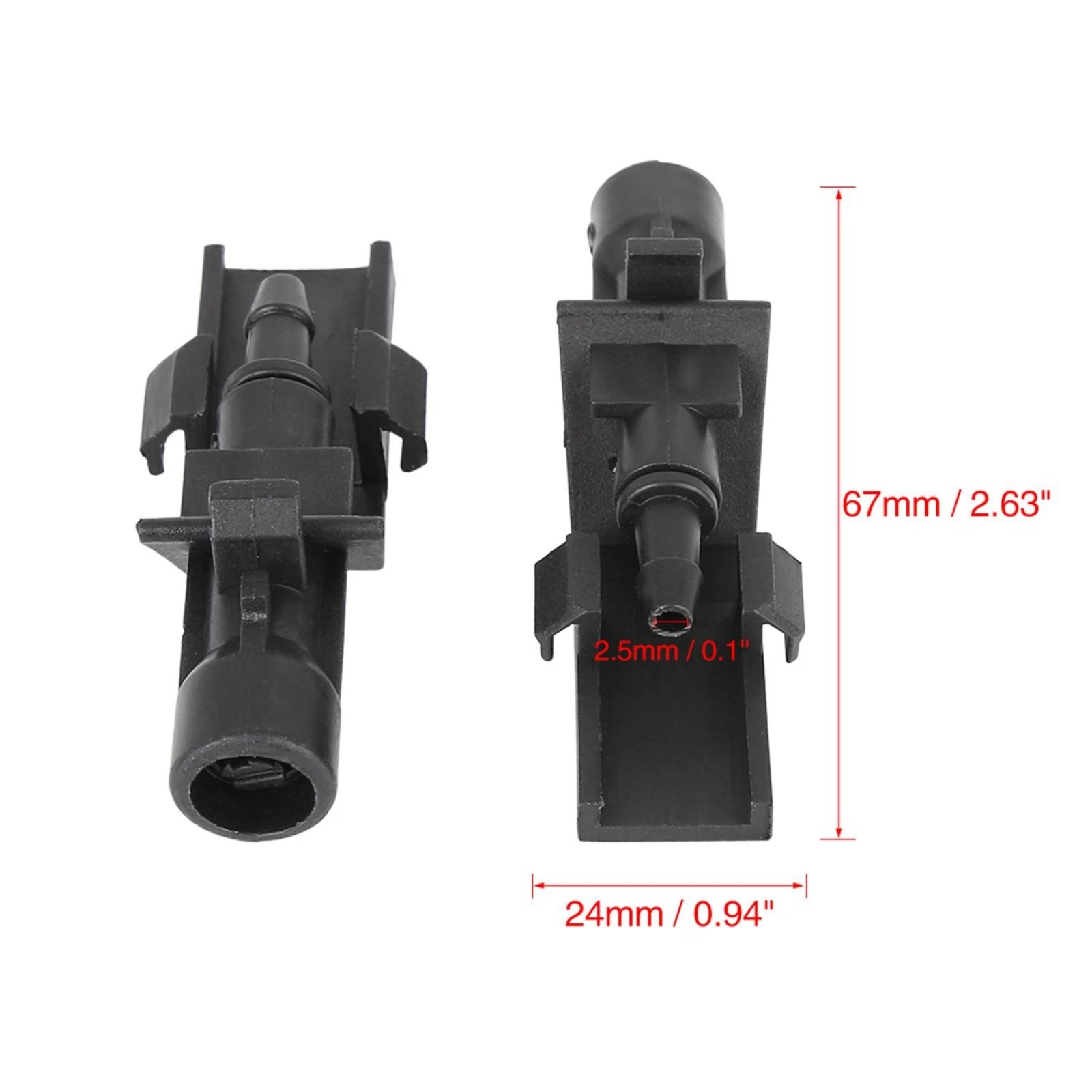 2X Windshield Washer Nozzle 76810TP6A01 for Honda HR-V CR-V Crosstour Accord (2016–2022)
