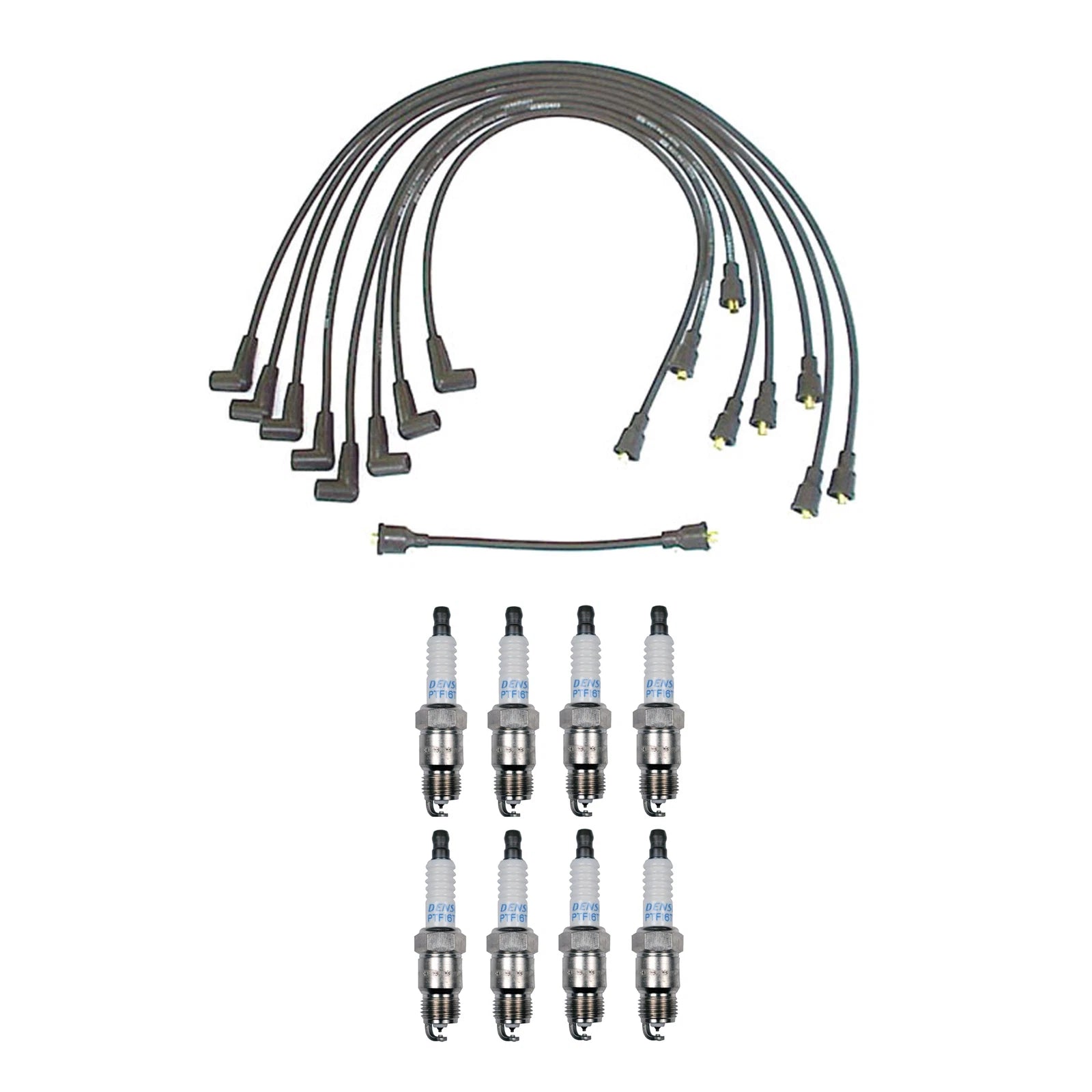 Denso Wire Set 7mm & 8 Platinum TT Spark Plugs Kit for Chevy GMC 5.7L V8