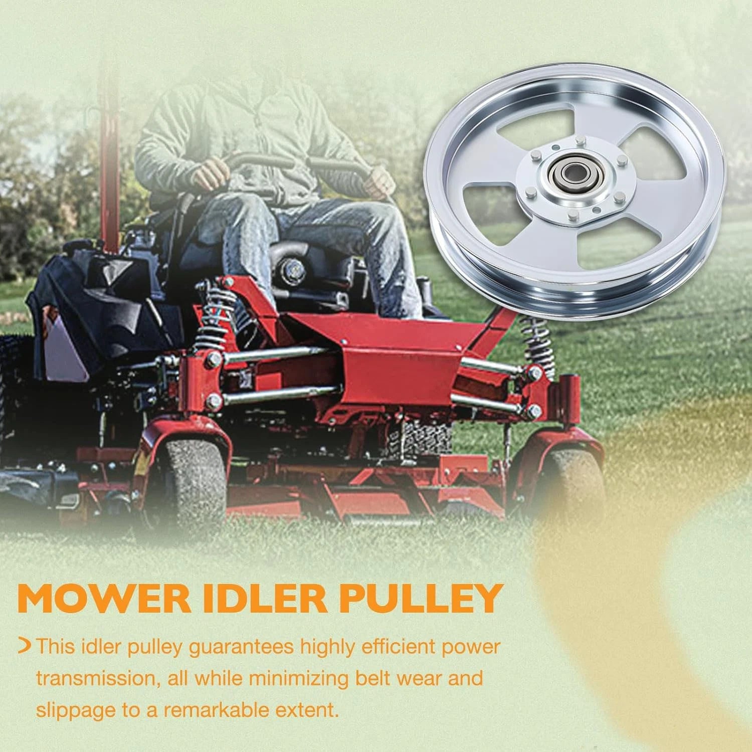 3X Flat Idler Pulley for Ferris 48" 52" 61" 72" Deck Mower