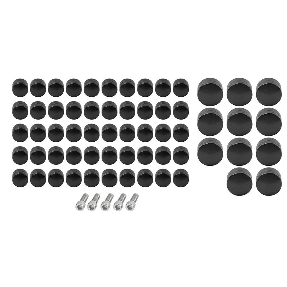 Engine Topper Bolt Black Screw Cap for Harley Twin Cam Softail Fat Boy (07-17)