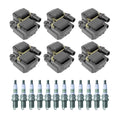 Set of 2 Ignition Coils & NGK G-Power Spark Plugs for Crossfire C32 AMG (2004–2007)