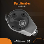 Power Steering Pump with Chrome Pulley Shaft for GMC Chevy
