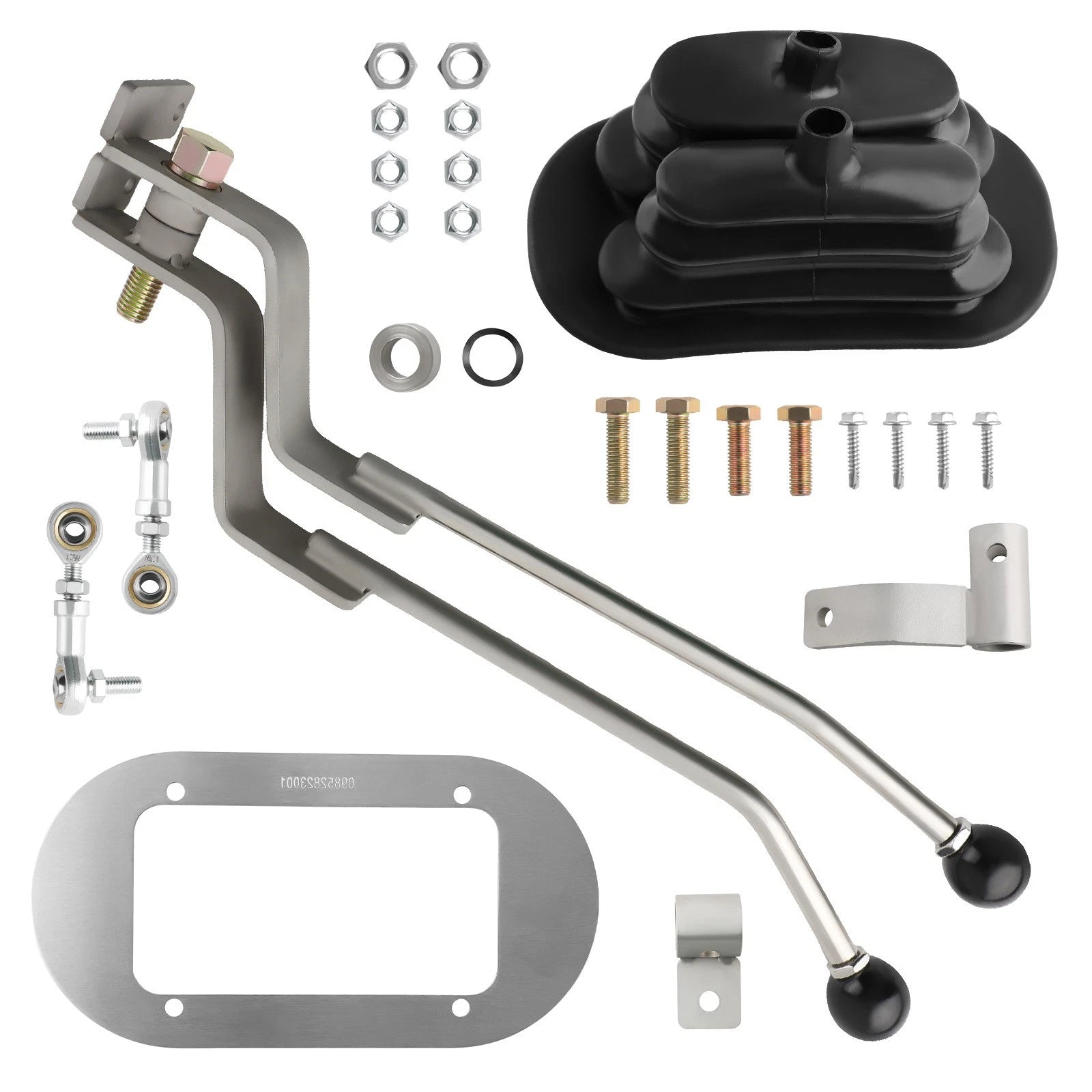 Stainless Twin-Stick Shifter w/ Boot Kit for NP205 (8-Bolt)