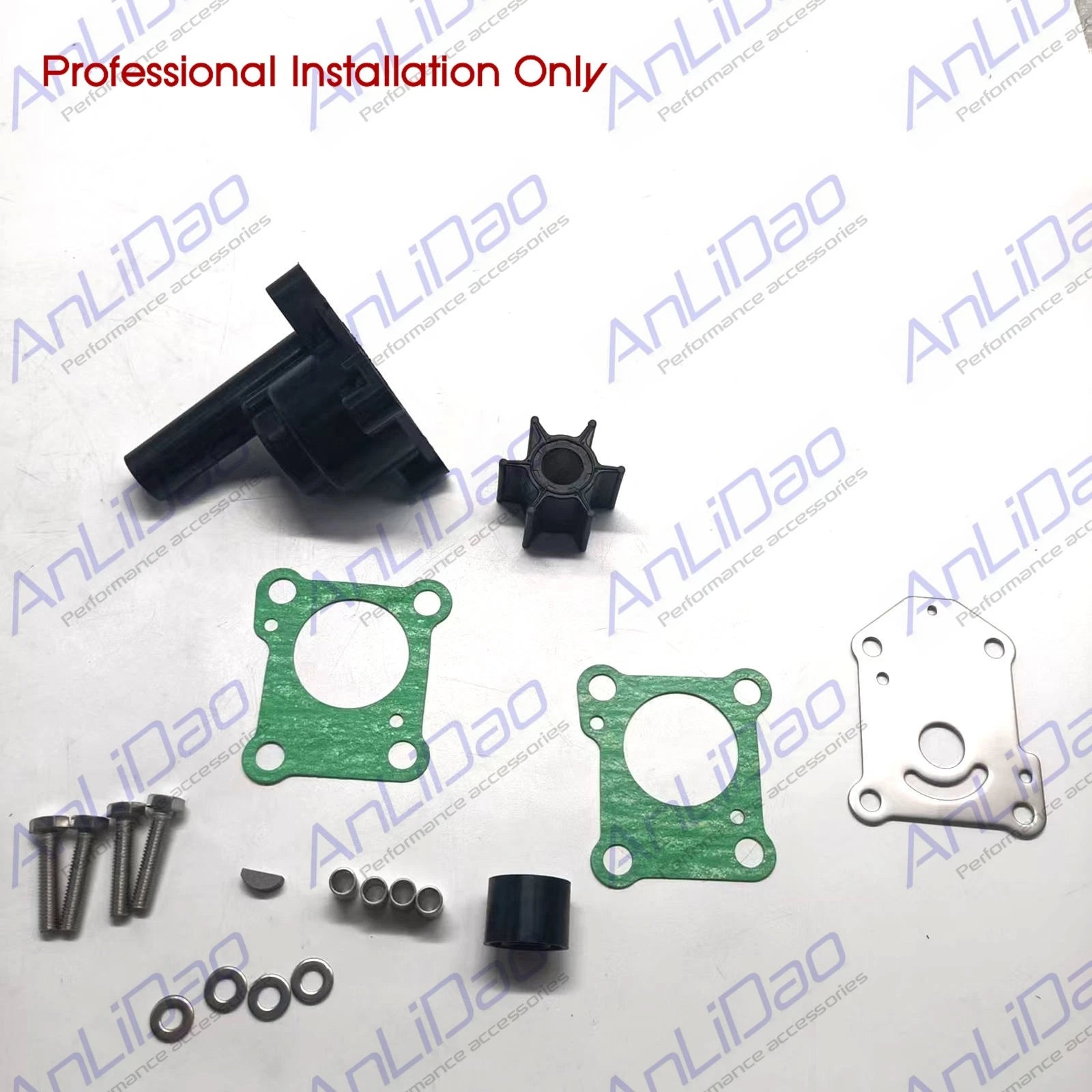 Complete Water Pump Rebuild Kit for Honda BF9.9A, BF15A (06193-ZV4-000)