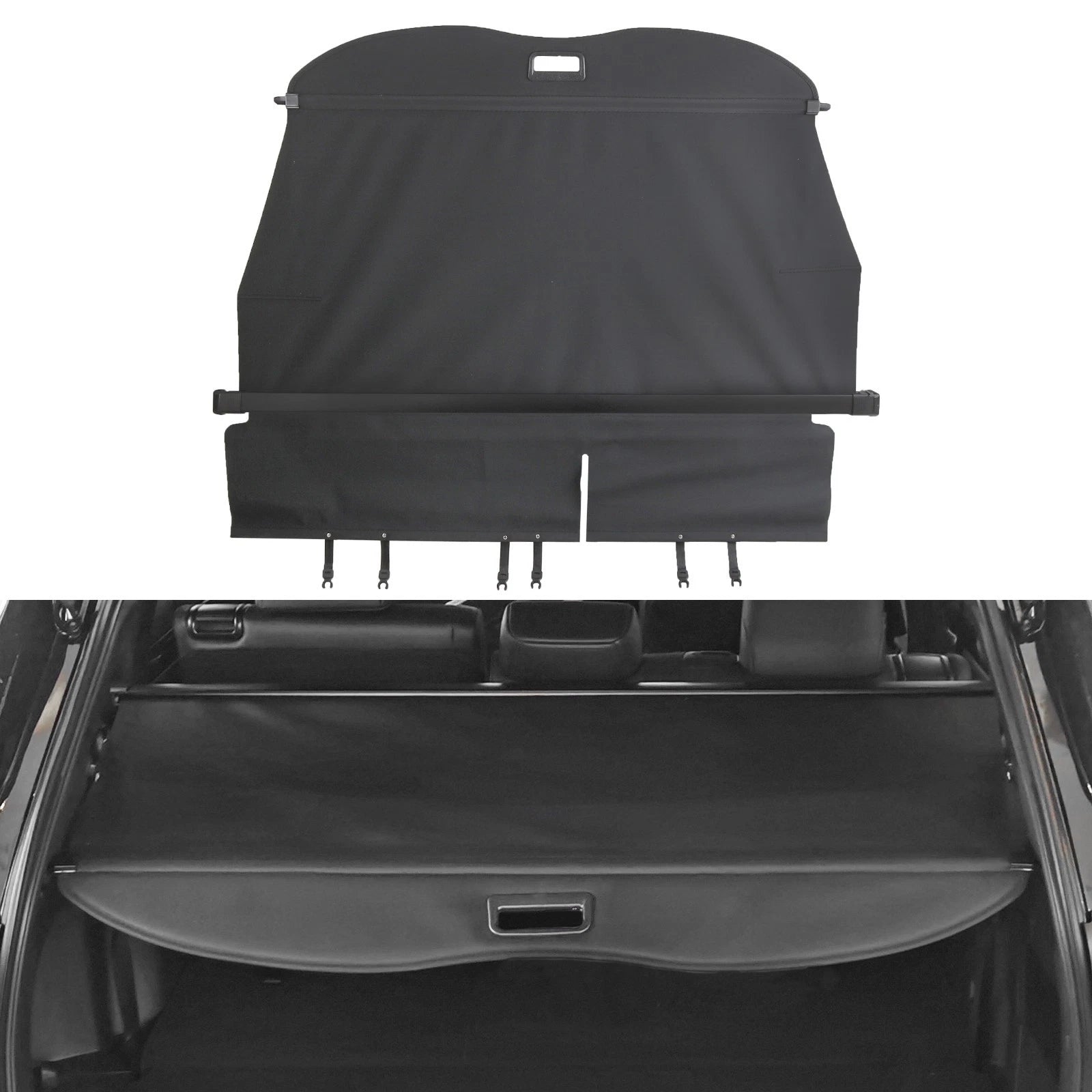 Retractable Rear Trunk Cargo Cover for Toyota Highlander (2014–2019)