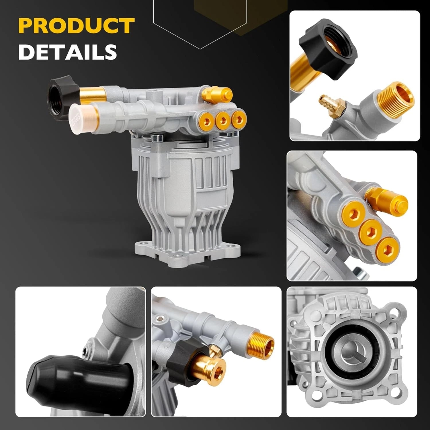 Horizontal Pressure Washer Pump Kit for Power Washer (3300 PSI)