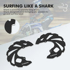 Front Brake Rotor Disc Cover Guards for Yamaha Raptor 700 YFM700 (2006–2024) Black