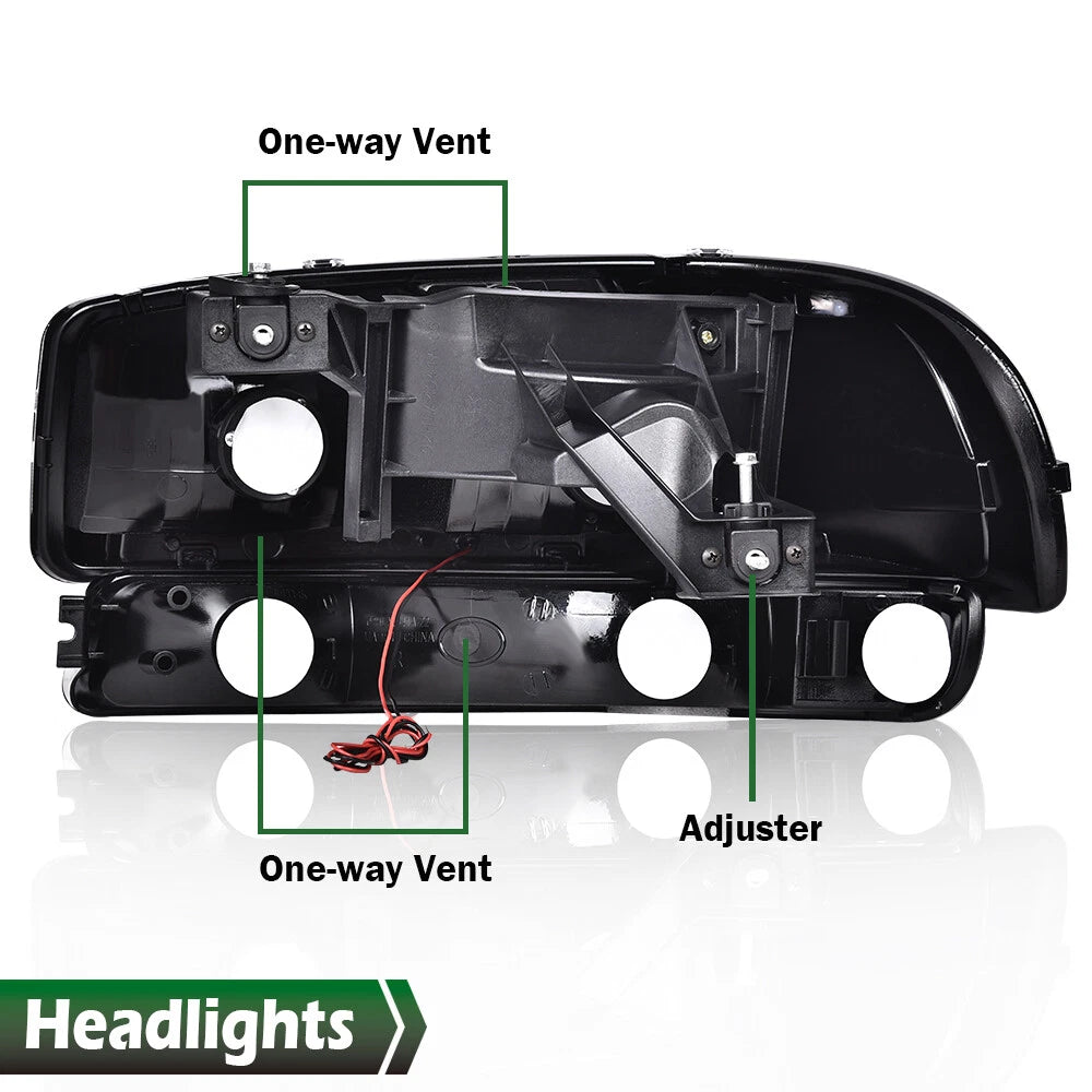 LED DRL Headlights Bumper Lamps for GMC Sierra/Yukon (1999–2007)