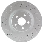 Hella Pagid 350mm Front Coated Drilled Disc Brake Rotor for Mercedes C216 W221 (2007–2015)