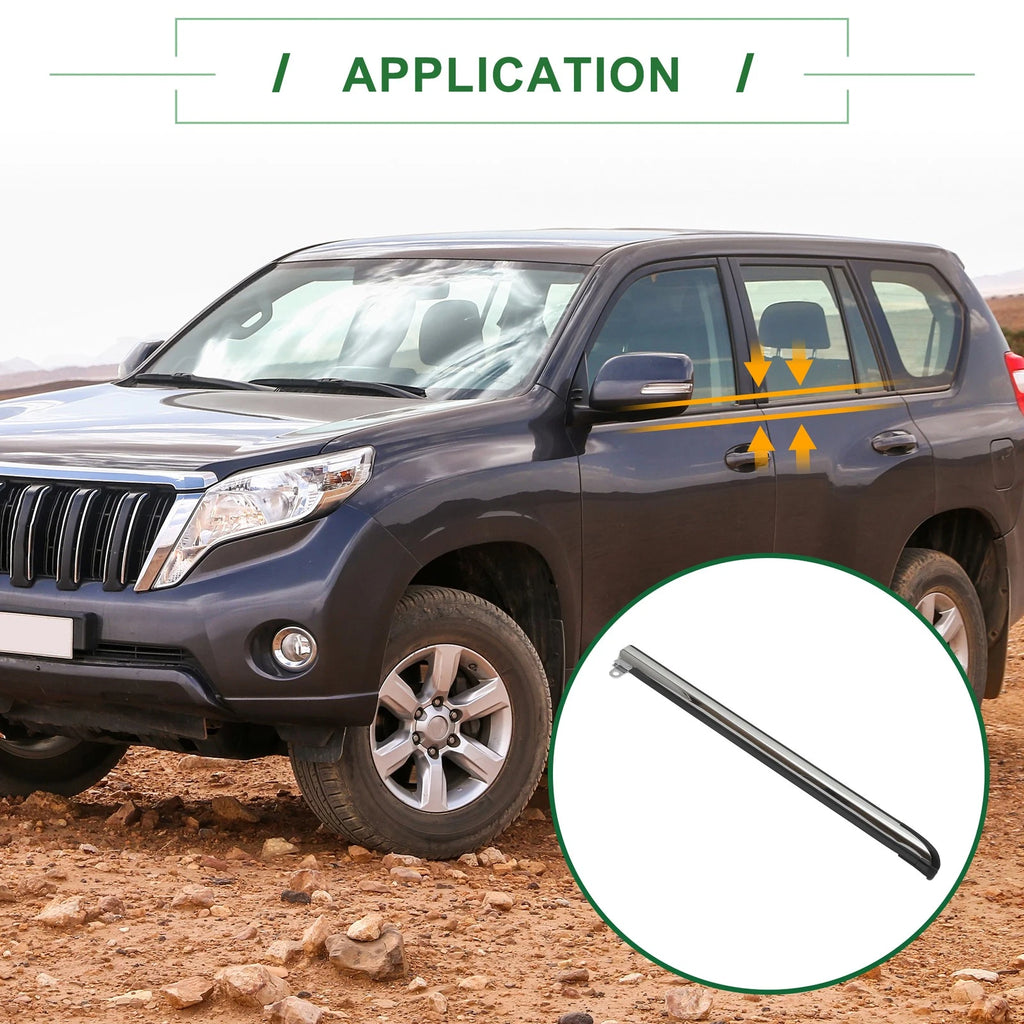 1pc Rear Right Weatherstrip Window Seal No. 7566060070 for Toyota Land Cruiser (2008–2021)