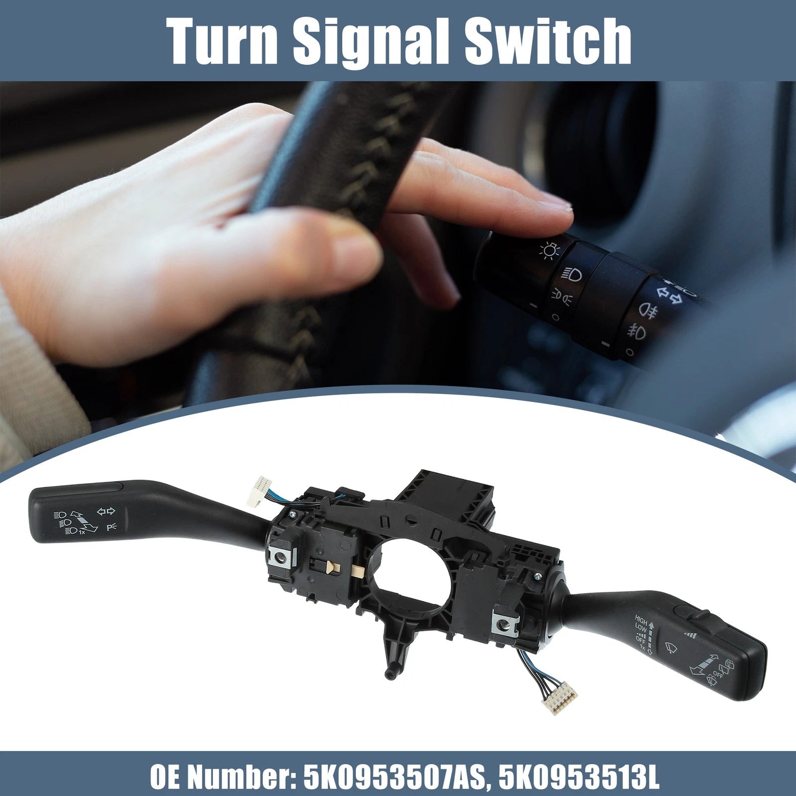 Multifunction Turn Signal Wiper Switch for Volkswagen 