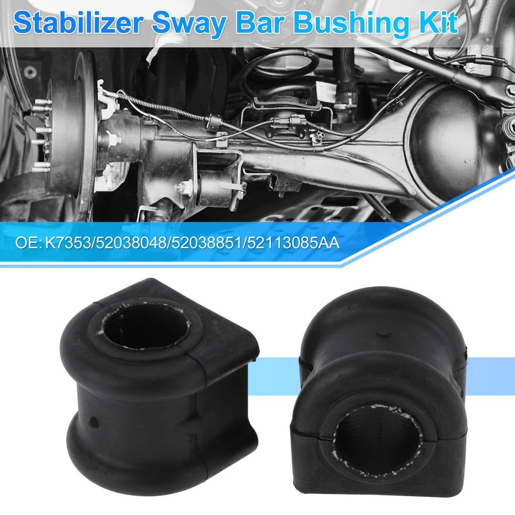 2X Stabilizer Sway Bar Bushing Kit for Dodge Dakota (2005) No.K7353 Rubber Black