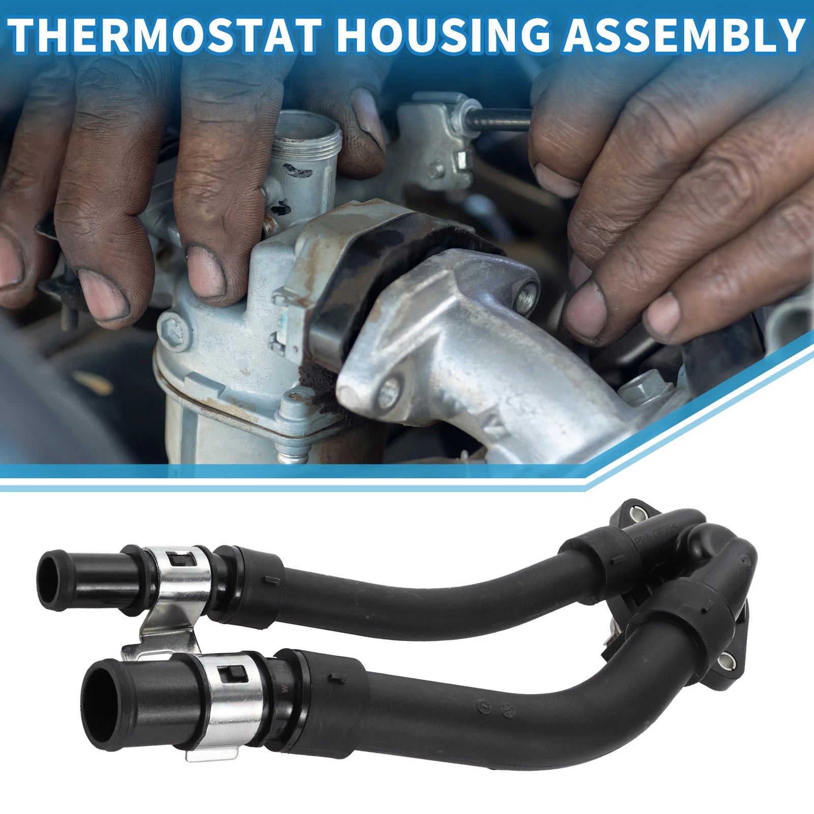 Engine Coolant Thermostat Housing Assembly for Mercedes Benz Smart Fortwo (2008–2015)