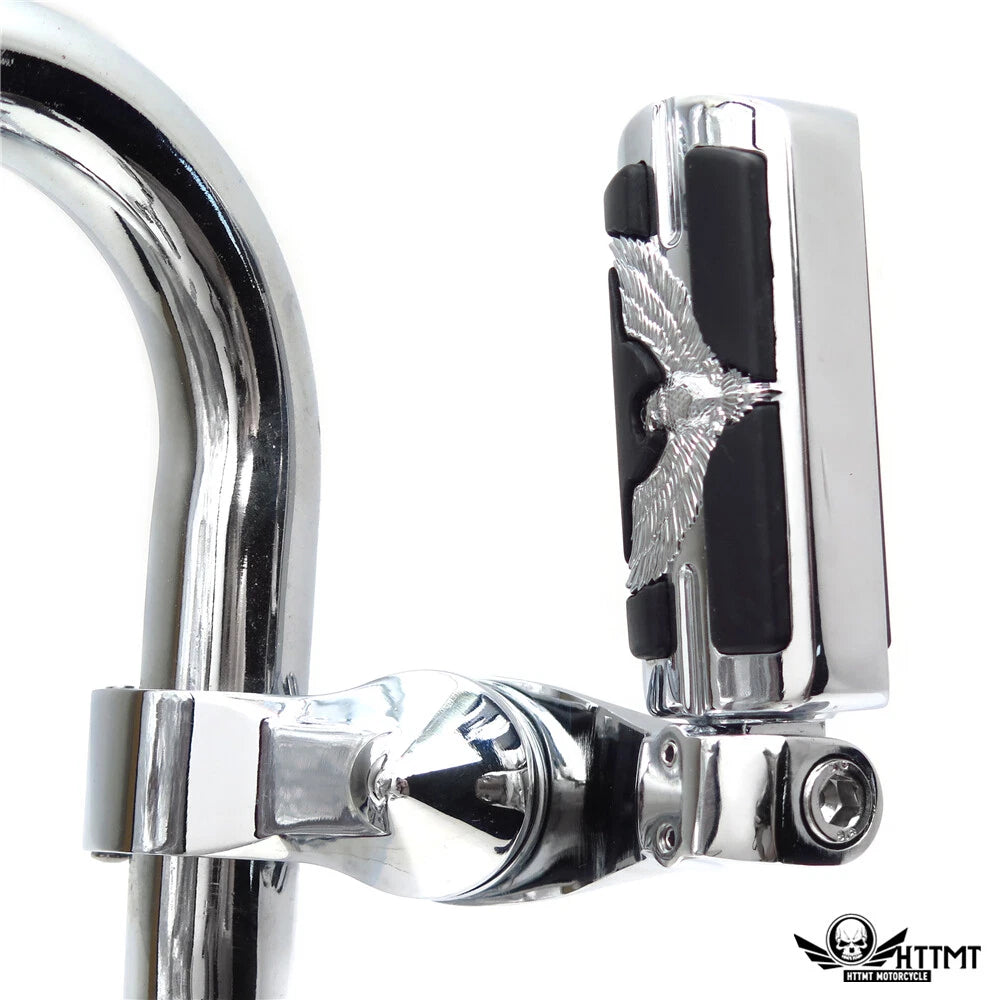 Chrome 2.5" Short FootPeg Kit for Yamaha Roadstar XV1700 (2001–2008)