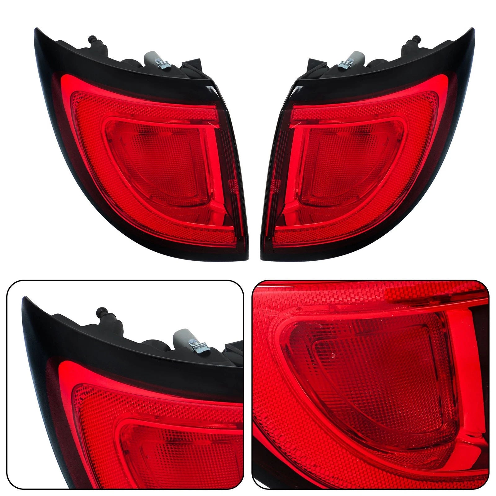 Set of 2 Outer Halogen Tail Lights for Chrysler Pacifica Voyager (2017-2021)