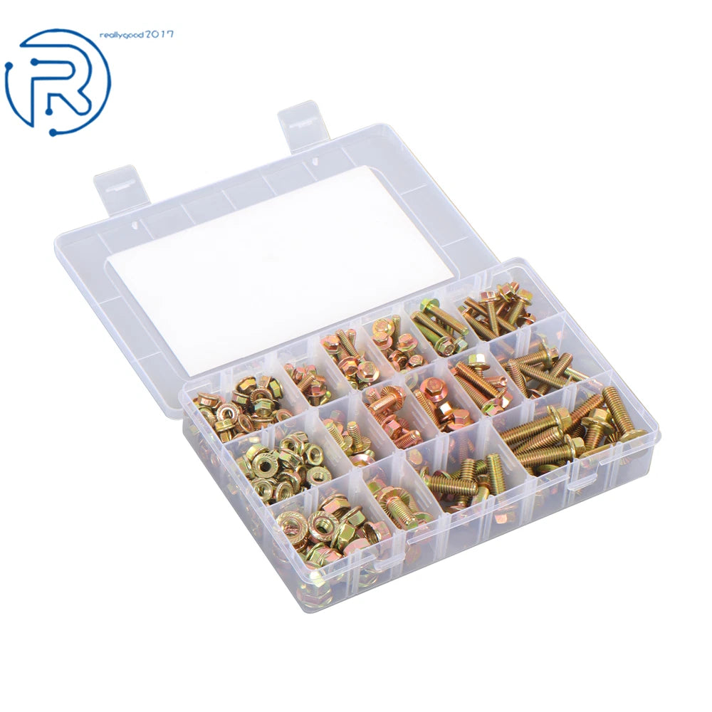 240 Pack Flanged Bolts and Nuts Kit for Faucet (Universal)