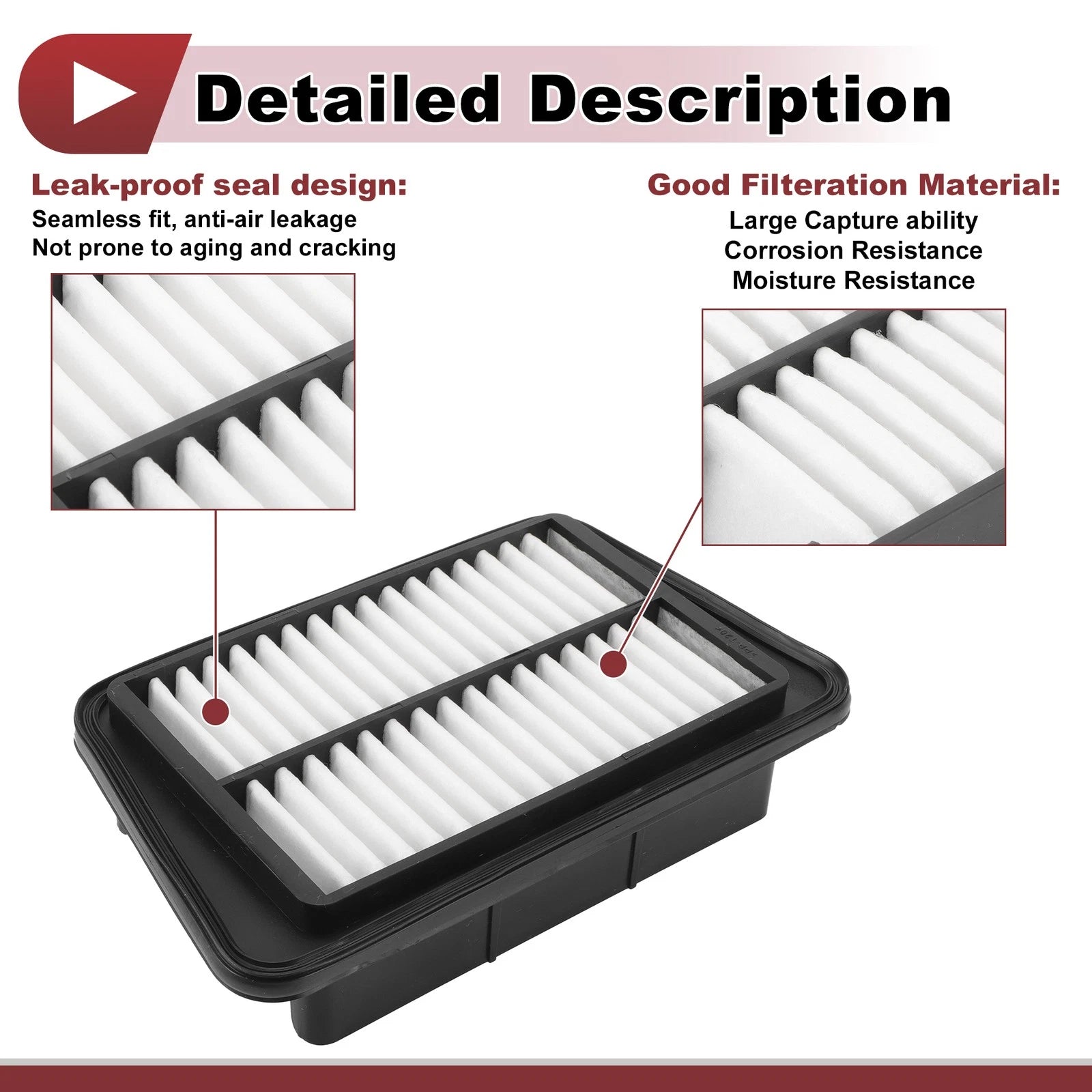 Engine Air Filter No. 165464A00J for Nissan NV100 