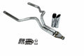 Dual Exhaust Kit for Dodge Ram 1500 (2019–2025) 3" Y-Pipe Slash Tips