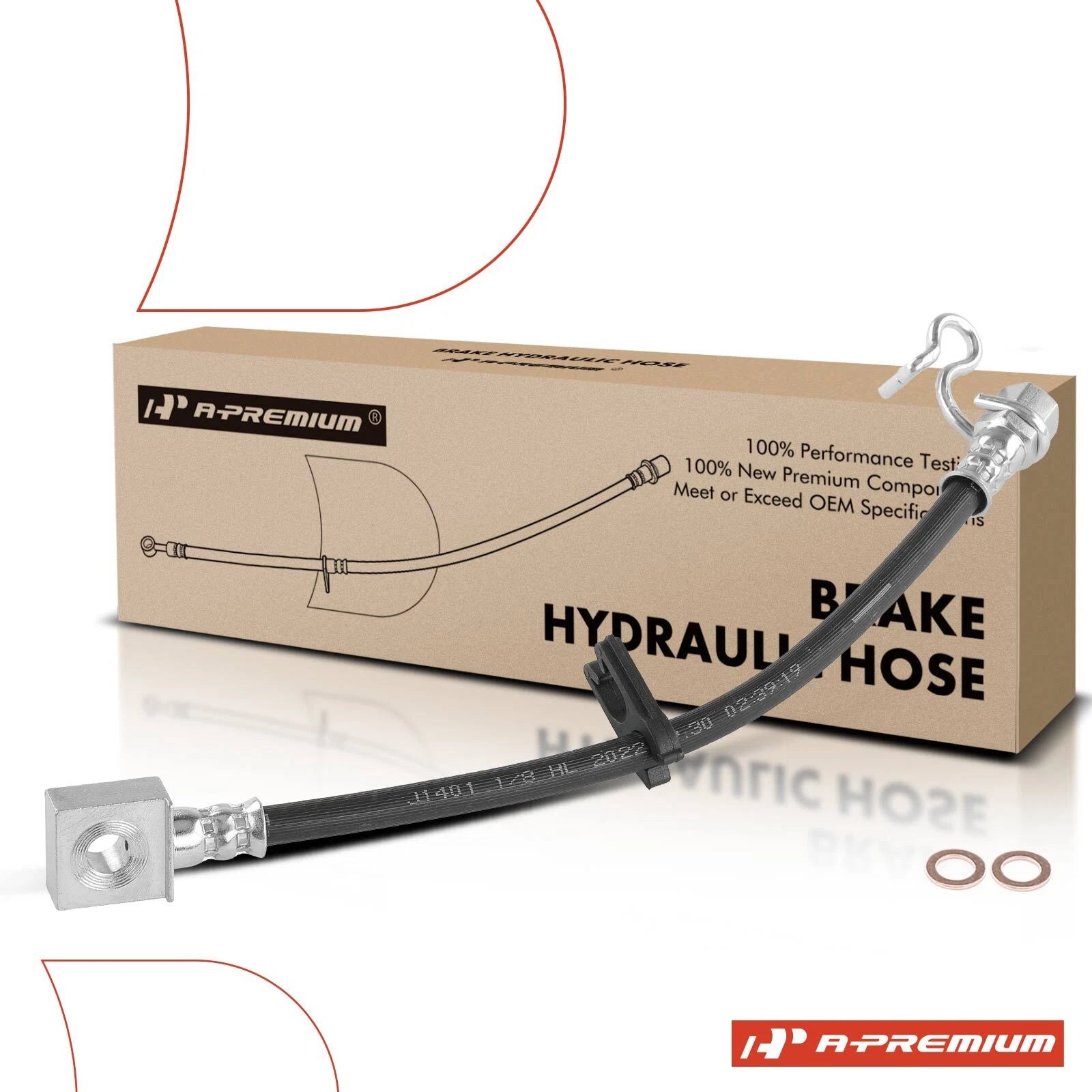 Rear Left Outer Brake Hydraulic Hose for Ford F-150 (2009–2011)