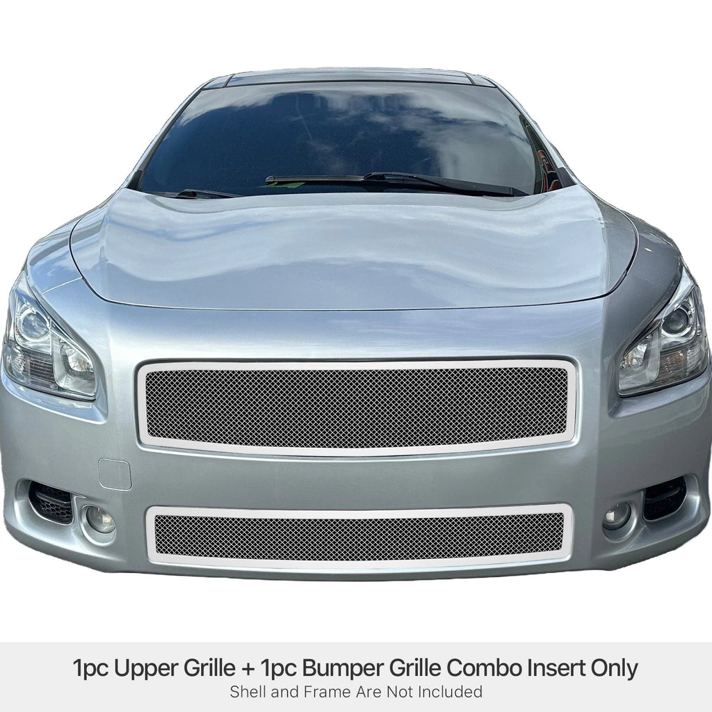 Stainless Mesh Grill Combo for Nissan Maxima (2009-2014)