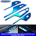 Window Lift Switch Panel Cover Molding Trim Blue for Honda Civic (2016–2021)
