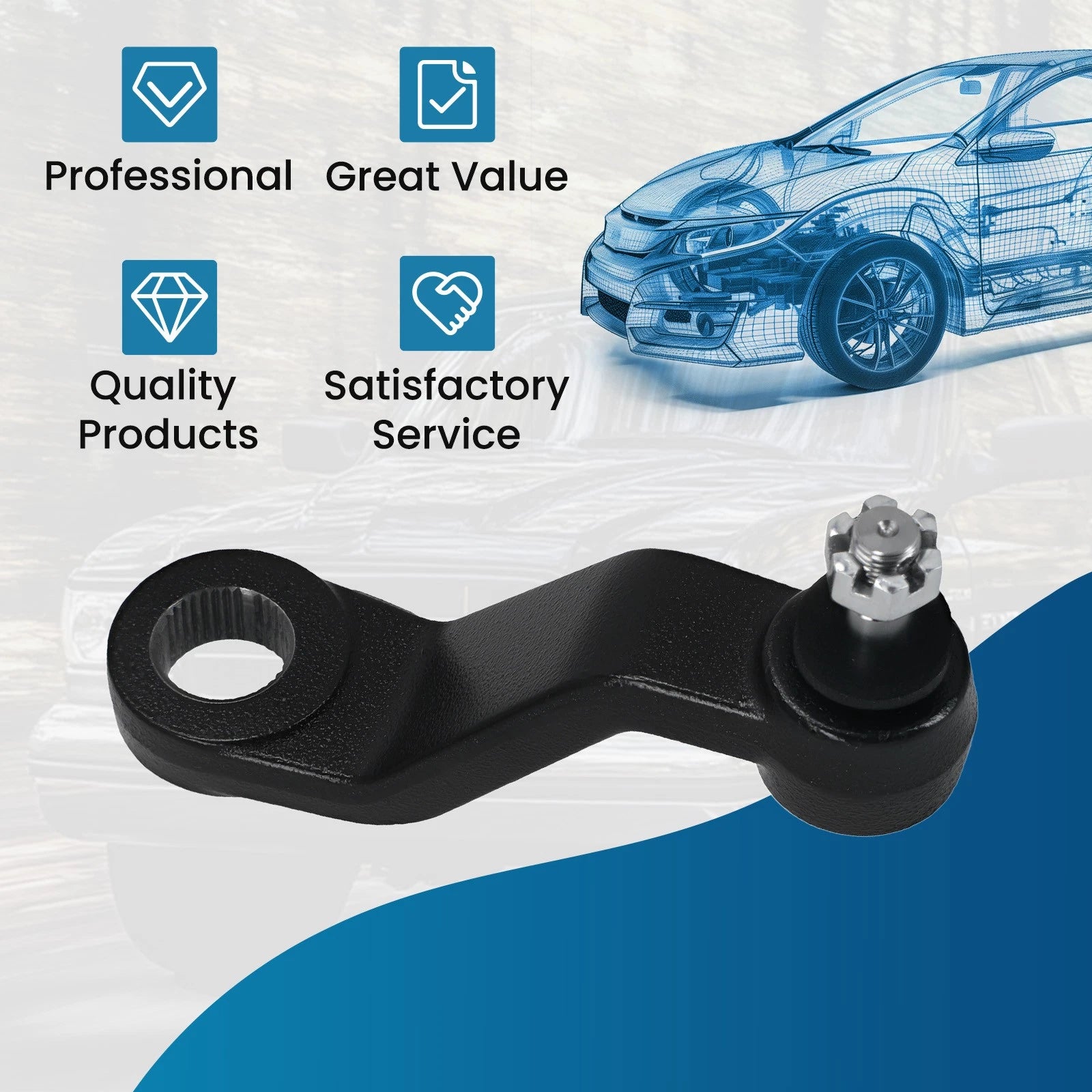 1x Front Steering Pitman Arm for Dodge Ram 1500 2500 3500 (1994–1999) K7239