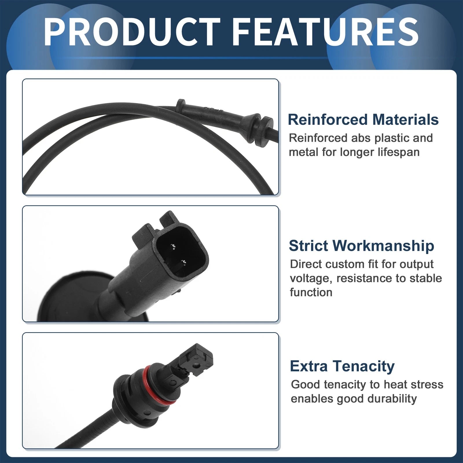 ABS Wheel Speed Sensor No. 4721040AB for Chrysler Grand Voyager (1996–2007)