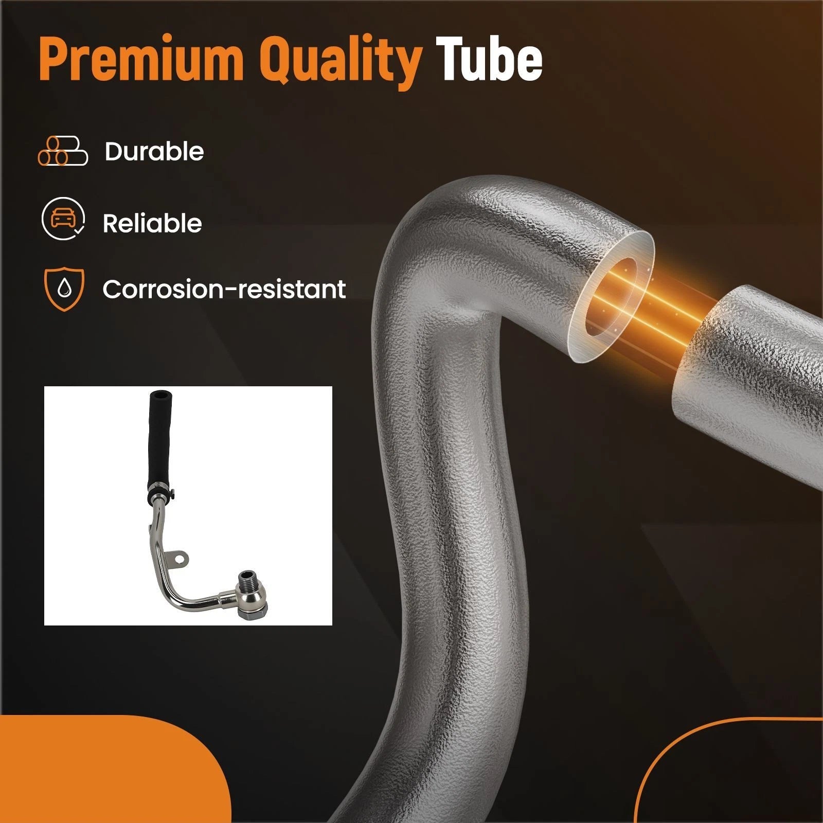 Turbocharger Coolant Line for BMW 550i 650i 750Li X5 X6 4.4L (2006–2017) 11537577015