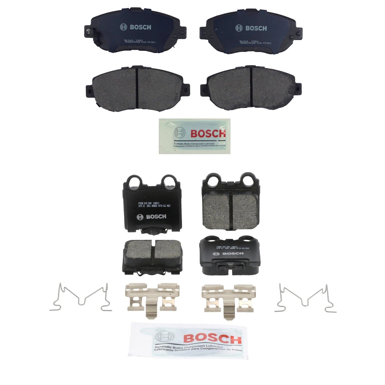 Bosch Quietcast Ceramic Disc Brake Pad Kit for Lexus GS 300 400 SC430 (2001–2005)