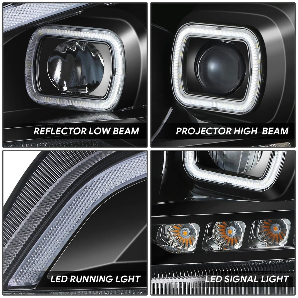 Sequential Chasing Turn Signal LED Projector Headlight for Peterbilt 579 (2022–2025)