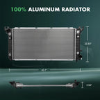 Radiator for GMC Sierra 1500, Chevrolet Silverado 1500 (2014–2018)