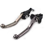 2X CNC Pivot Brake Clutch Levers for Honda XR250 XR400 (1995–2007) Aluminum Grey