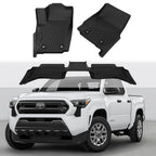 Set of 2 Front Rear Floor Mats for Toyota Tacoma Double Cab (2024–2026)